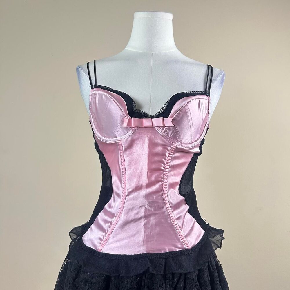 Victoria’s Secret Sexy Little Things Coquette Pink and Black Corset